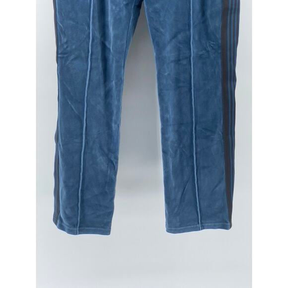 NEEDLES Men's Blue Velour Side-Striped Pull-On Straight-Leg Track Pants SZ M - Picture 7 of 11